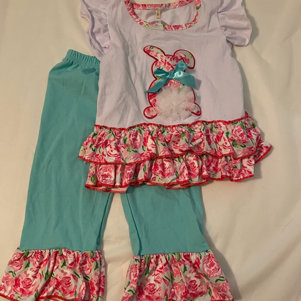 NWT Girls Ruffle Easter Set